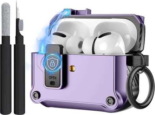Vista 17 de Maxjoy Funda para AirPods Pro 3 (2025), funda protectora rígida compatible con Airpods Pro de 3ª generación con kit de limpiador de llavero