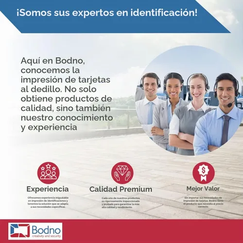 Vista 7 de Bodno CR80 - Paquete de 10 tarjetas de PVC de calidad gráfica prémium de 30 mil