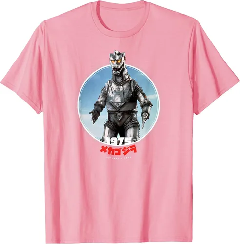 Vista 3 de Godzilla Mechagodzilla 1975 Icons of Toho T-Shirt Asphalt Grey