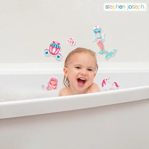 Vista 5 de Stephen Joseph, Juego de juguetes de 10 piezas de personaje de baño de espuma flotante, ajolote