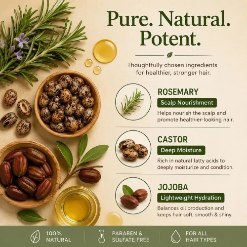Vista 2 de BlueQueen Adivasi - Aceite natural puro para el cabello, hecho por Pure Adivasi, aceite indio para el cabello para hombres y mujeres, aceite bio