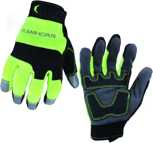Vista 7 de Guantes de trabajo para fortalecer la protección de las articulaciones de los dedos, guantes de trabajo multifuncionales para hombres, guantes