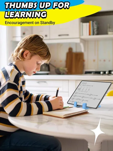 Vista 5 de CALDEVER Relleno de calcetín para adolescentes, niños, hombres, adultos, soporte para tablet con pulgares hacia arriba, soporte perezoso