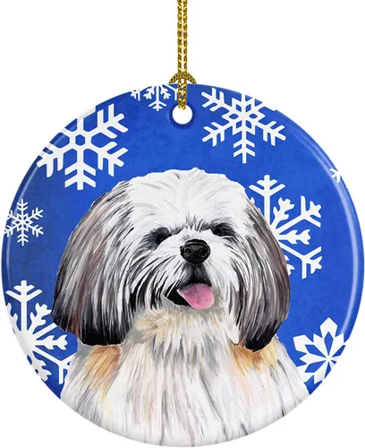 Vista 148 de Caroline's Treasures Cavalier Spaniel - Adorno de cerámica para colgar en el árbol de Navidad, para el hogar, Navidad, fiestas, regalo, 3 pulgadas