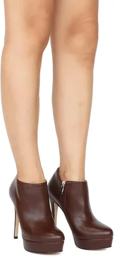Vista 3 de Eithy Botas al tobillo para mujer, tacón alto, plataformas, zapatos puntiagudos, botas de primavera sexy