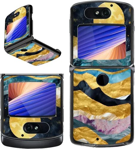 Vista 27 de Rossy Funda para Motorola RAZR 5G, para Moto RAZR 5G, funda delgada y ligera de policarbonato duro a prueba de golpes para Motorola Moto RAZR 5G
