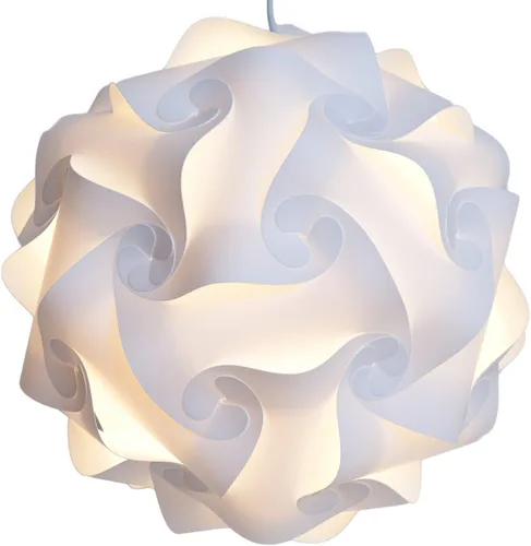 Vista 7 de Lightingsky. Lámpara IQ para ensamblar usted mismo. Estilo rompecabezas. Luces para decorar. Azul