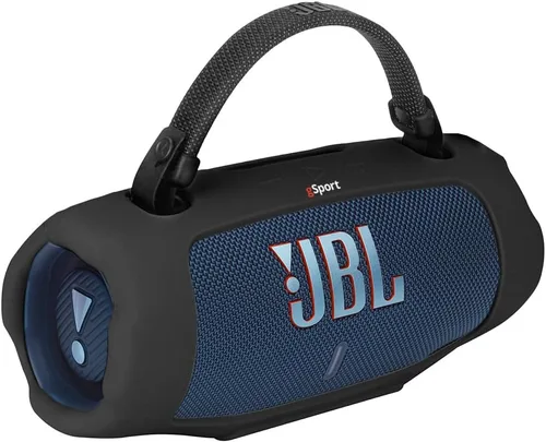Vista 20 de JBL Charge 6 Waterproof Portable Speaker Bundle with gSport Carbon Fiber Case (Black)
