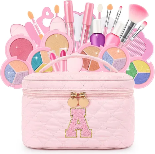 Vista 9 de Juego de maquillaje lavable para niños, 29 piezas, juguetes de maquillaje