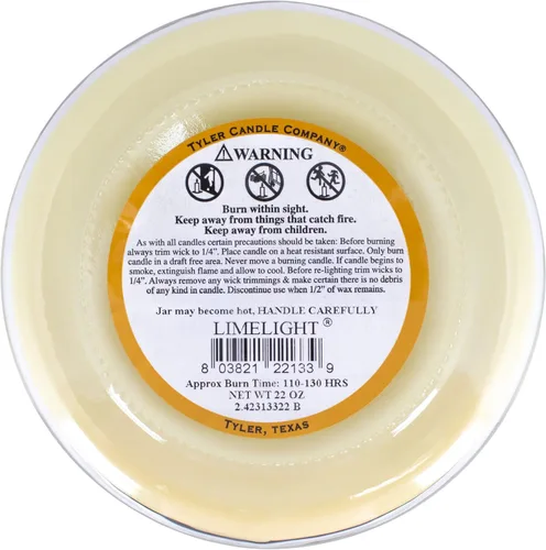 Vista 4 de Tyler Candle - Vela perfumada Limelight - Vela de 22 onzas (22 onzas)