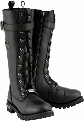 Vista 10 de Milwaukee Leather Botas de Motociclista de Cuero para Mujer de Rodilla a Altura de la Pierna Colección Premium MBL