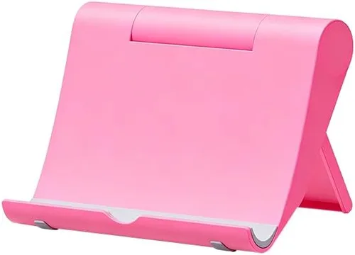 Vista 12 de Soporte para tableta, soporte plegable ajustable para teléfono celular, compatible con la mayoría de iPad y teléfonos inteligentes, accesorio
