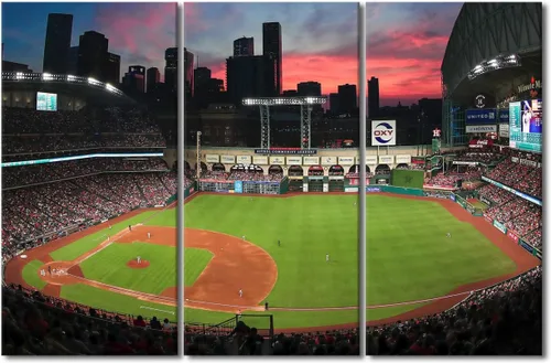 Vista 35 de TUMOVO Arte de pared en lienzo para estadio deportivo, arte de pared de campo Wrigley en Chicago, pinturas de Chicago, impresiones sobre lienzo