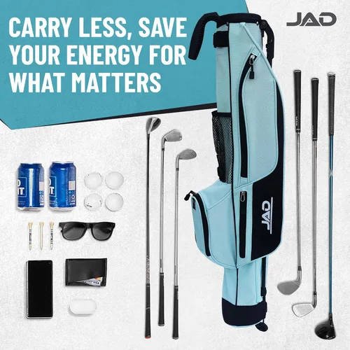 Vista 5 de Sunday - Bolsa de golf de alta calidad para todos los días con soporte para hombres, mujeres y mujeres, ultraligera, fácil de transportar bolsa