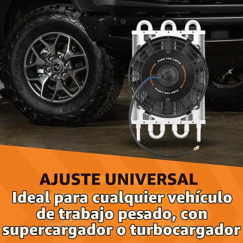 Vista 2 de Mishimoto MMOC-F Enfriador resistente de transmisión con ventilador eléctrico