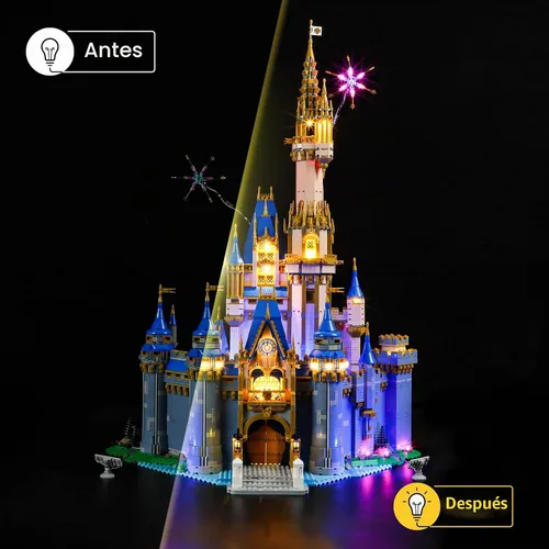 Vista 6 de YEABRICKS Luz LED para Lego-43222 modelo de bloques de construcción de castillo de Disney (juego de Lego no incluido)
