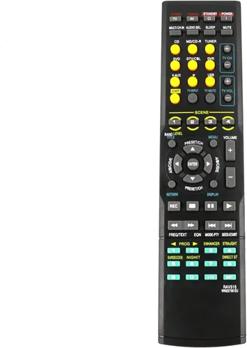Vista 3 de RAV315 Reemplazo de control remoto para Yamaha receptor AV Home Audio RX-V461 RX-V561 377 640 WN22730 EU RAV311 HTR-6040 HTR-6050 HTR-6230