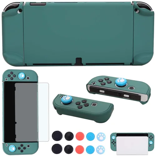 Vista 21 de COMCOOL Dockable Case for Nintendo Switch Oled - [9 FT Military Grade Drop Protection] [with Tempered Glass Screen Protector and Thumb Grips] Cute