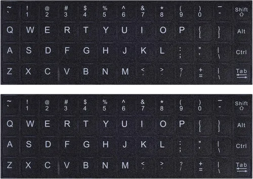 Vista 11 de 2 calcomanías de teclado árabe para computadora portátil portátil de Arabic