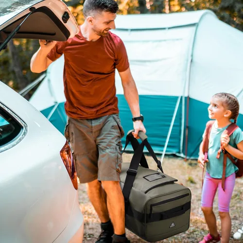 Vista 8 de Haimont Mochila de lona para gimnasio, bolsa de lona para hombre, grandes bolsas deportivas con correas de mochila para senderismo, viajes