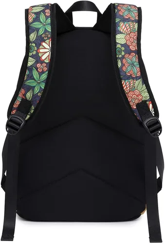 Vista 2 de Mochila para mujeres y niñas, mochilas para la escuela, mochila ligera de lona para laptop, mochila bonita