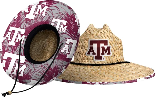 Vista 10 de FOCO - Sombrero de paja con logotipo de equipo universitario de NCAA y estampado floral para hombre