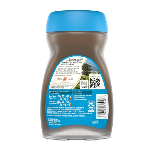 Vista 9 de NESCAFÉ Ice Roast, Café instantáneo helado, 2 frascos (170 g cada uno) Café instantáneo, tostado para helado; 2 frascos, 6 onzas cada uno