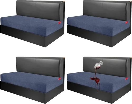 Vista 22 de Fundas de cojín impermeables para sofá, funda elástica lavable con diseño elástico antideslizante, protector de muebles para mascotas y niños