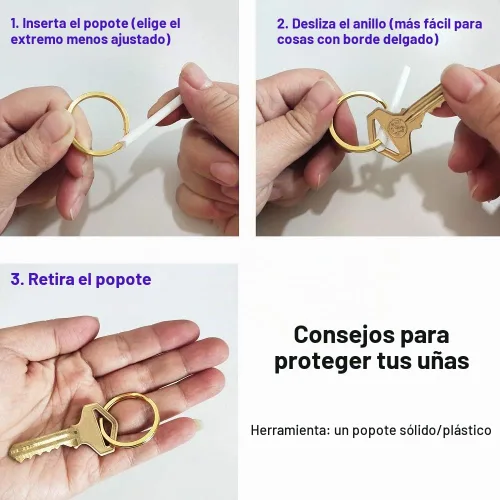 Vista 6 de Llaveros para llavero, llaves de coche, anillo de etiqueta de perro, manualidades 12Pics Dorado