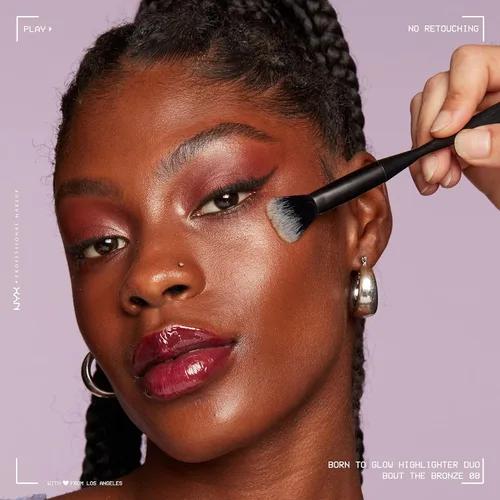 Vista 5 de NYX PROFESSIONAL MAKEUP Dúo de Iluminador Helado Born To Glow - Bout The Bronze