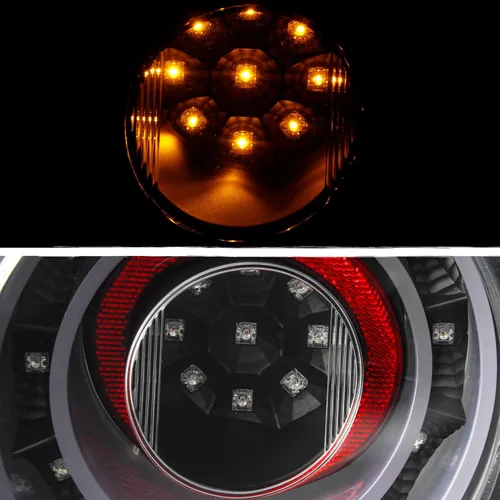 Vista 7 de AKKON - Compatible con 2009-2017 GTR GT-R R35 Sport Coupé 2 puertas LED negras luces traseras conductor+pasajero con freno de estacionamiento