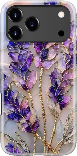 Vista 62 de LUMARKE Funda para iPhone 14/iPhone 13, lindo Y2K floral, carga inalámbrica Mosaico Tortuga Shell
