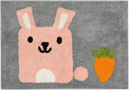 Vista 13 de Ankah Dog Series - Alfombra de baño de la colección de animales Shiba y Corgi, felpa suave y peluda, antideslizante, altamente absorbente, lavable a