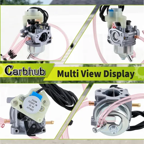Vista 7 de Carbhub Carburador 16100-ZL0-D66 para Honda EU3000i Generador Carb con juntas Reemplazar 16221-ZH8-801, el carburador reemplaza 16100-Z0V-D12