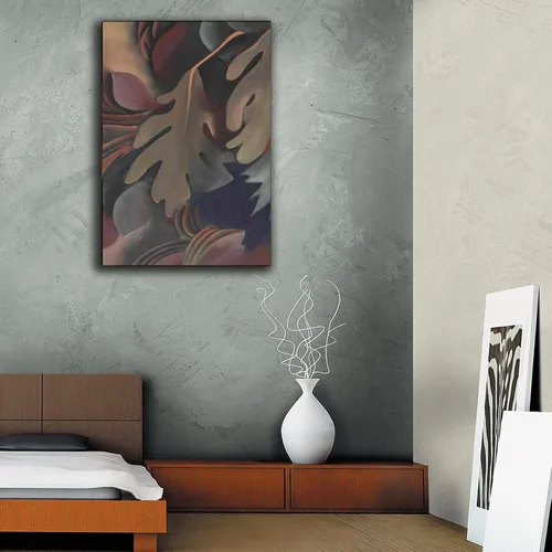 Vista 5 de Georgia O'Keeffe - Póster de hojas bajo el agua, pintura decorativa, lienzo, arte de pared, para sala de estar, dormitorio, 16 x 24 pulgadas