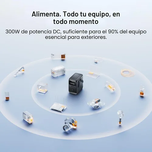 Vista 9 de EF ECOFLOW TRAIL 300 DC Power Bank Station & 45W Solar Generator