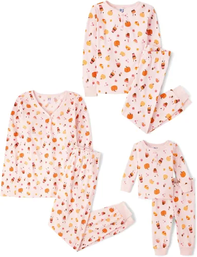 Vista 28 de The Children's Place Pijama de Navidad unisex para bebé, algodón