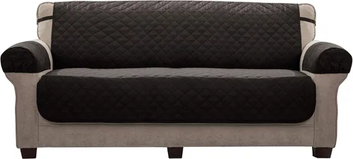 Vista 11 de Zenna Home Funda reversible para muebles, funda para sofá, marrón