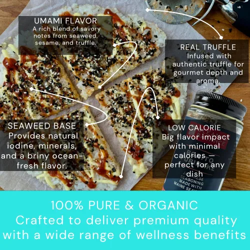 Vista 5 de Condimento Bonito Furikake de Ocean Balance - Condimento de algas marinas con algas de Maine Coast - Condimento saludable con sal de algas marinas