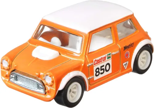 Vista 3 de Hot Wheels Vehículos de leyendas del circuito cultural del automóvil para niños de 3 años en adelante, colección premium de vehículos a escala 1:64