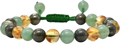 Vista 23 de Amazing Gemstone Pulsera de control de ira – Howlita Amazonita Lava Juego de pulseras para hombres y mujeres, curativa, calmante, ansiedad, alivio