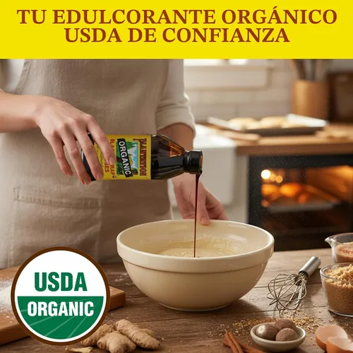 Vista 4 de Melaza negra orgánica de Plantation – 15 oz