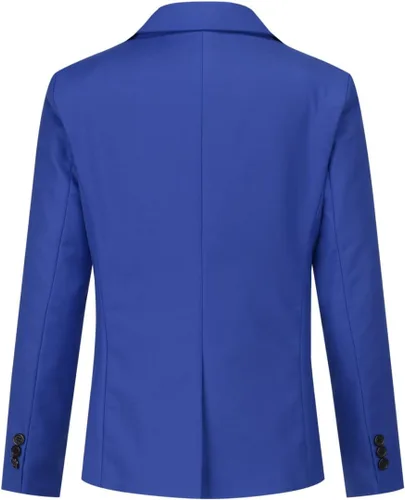 Vista 3 de Boyland Conjunto de traje de 3 piezas de esmoquin de color sólido para niños, chaqueta de solapa con muescas, chaleco y pantalones para boda, fiesta