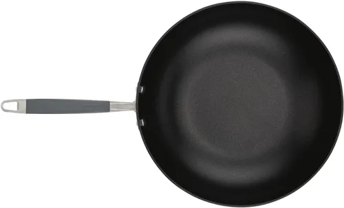 Vista 4 de Anolon Advanced - Utensilios de cocina antiadherentes anodizados duramente para el hogar - Woks (Wok abierto de 30,5 cm, Moonstone)