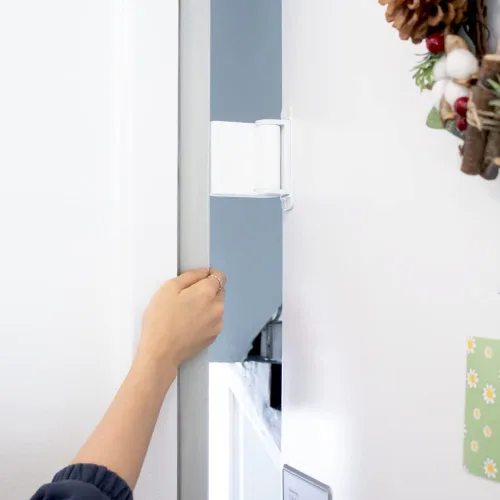 Vista 2 de Protector de pellizco multiusos para puertas de puerta, tope de seguridad para puertas y ventanas (2 unidades) (beige)
