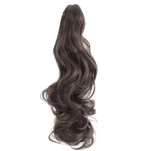 Vista 25 de Extensión de cola de caballo con clip de garra, de 18 pulgadas, extensiones de cabello ondulado largo para mujer, extensiones de cola de caballo
