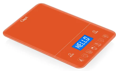 Vista 10 de Ozeri Touch III - Báscula de cocina con contador de calorías, 22 libras (22.0 lbs) en vidrio templado, Negro Touch III Series Kitchen Scale