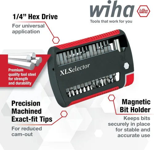 Vista 2 de Wiha 79495 Juego de brocas XLSelector, 31 piezas