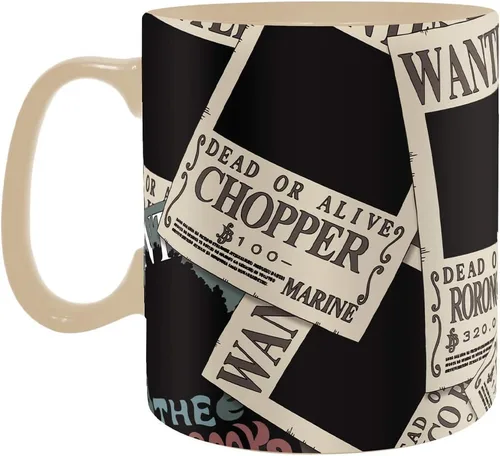 Vista 6 de ABYSTYLE Taza One Piece Wanted Heat Change de 16 onzas líquidas Anime Manga Drinkware Home & Kitchen Merch Gift (ABYPCK203_US)