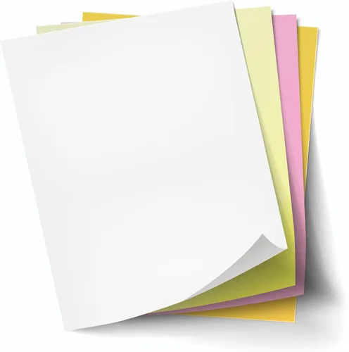 Vista 2 de Excel One - Papel de avance autocopiativo de 4 partes (blanco/canario/rosa/dorado), 8.5 x 11 pulgadas (232198), 125 juegos por resma, caja de diez